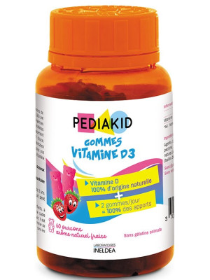 PEDIAKID Vitamine D3 JELEURI (GOMMES Vitamina D3)